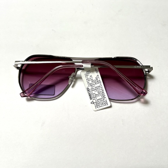 New Original GUESS Double Bridge Aviator Sunglasses GO00064 Classic Pink Lens main image 2